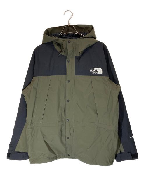 THE NORTH FACE（ザ ノース フェイス）THE NORTH FACE (ザ ノース フェイス) MOUNTAIN LIGHT JACKET ブラック×カーキ サイズ:SIZE XXLの古着・服飾アイテム