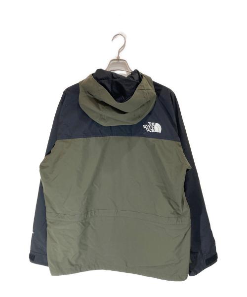 THE NORTH FACE（ザ ノース フェイス）THE NORTH FACE (ザ ノース フェイス) MOUNTAIN LIGHT JACKET ブラック×カーキ サイズ:SIZE XXLの古着・服飾アイテム