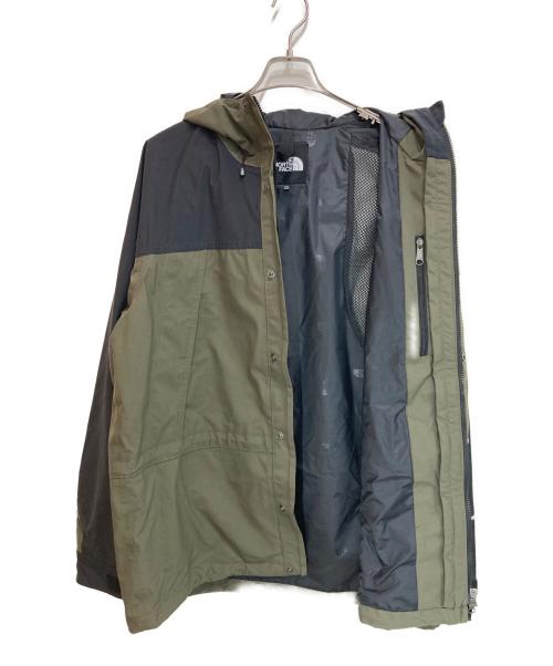 THE NORTH FACE（ザ ノース フェイス）THE NORTH FACE (ザ ノース フェイス) MOUNTAIN LIGHT JACKET ブラック×カーキ サイズ:SIZE XXLの古着・服飾アイテム
