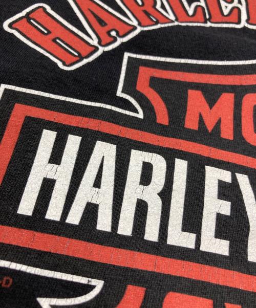 HARLEY-DAVIDSON（ハーレーダビッドソン）HARLEY-DAVIDSON (ハーレーダビッドソン) スカルプリントロングスリーブカットソー ブラック サイズ:SIZE 2XLの古着・服飾アイテム