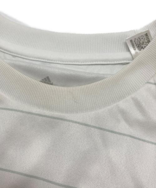 adidas（アディダス）adidas (アディダス) ゲームシャツ レッド×ホワイト サイズ:Ⅿの古着・服飾アイテム