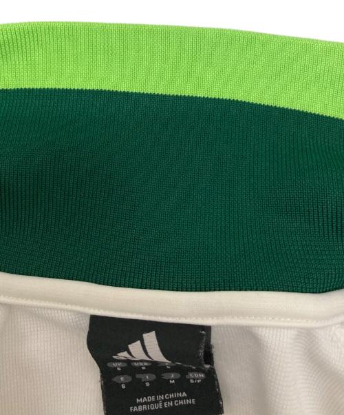 adidas（アディダス）adidas (アディダス) トラックジャケット ホワイト×グリーン サイズ:Ⅿの古着・服飾アイテム