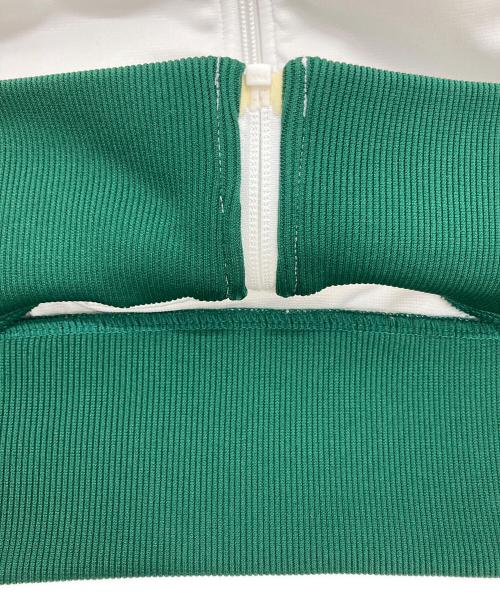 adidas（アディダス）adidas (アディダス) トラックジャケット ホワイト×グリーン サイズ:Ⅿの古着・服飾アイテム
