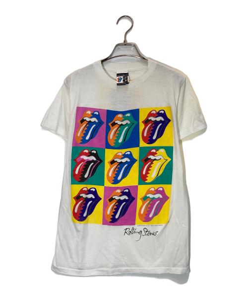 ROLLING STONES（ローリングストーンズ）ROLLING STONES (ローリングストーンズ) バンドTシャツ ホワイト サイズ:Ⅿの古着・服飾アイテム