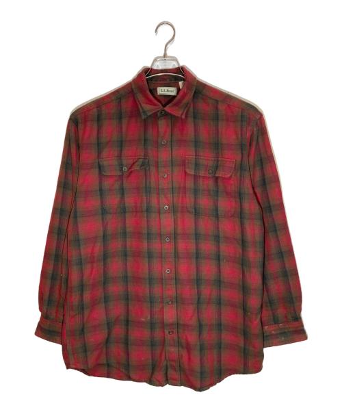 L.L.Bean（エルエルビーン）L.L.Bean (エルエルビーン) チェックシャツ レッド サイズ:Lの古着・服飾アイテム