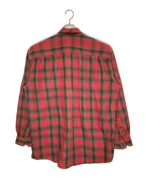 L.L.Bean（エルエルビーン）L.L.Bean (エルエルビーン) チェックシャツ レッド サイズ:Lの古着・服飾アイテム