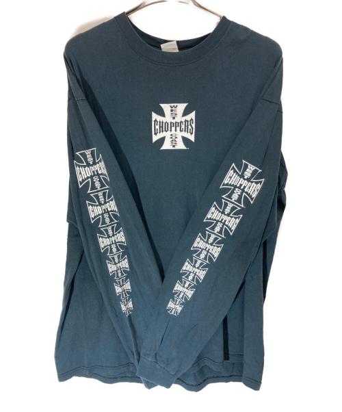 anvil（アンヴィル）anvil (アンヴィル) ロングスリーブカットソー ブラック×グレー サイズ:SIZE 2Xの古着・服飾アイテム