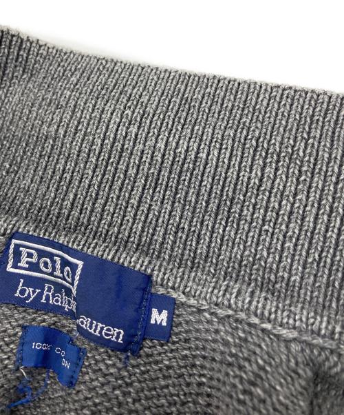 POLO RALPH LAUREN（ポロ・ラルフローレン）POLO RALPH LAUREN (ポロ・ラルフローレン) ニットポロシャツ グレー サイズ:Ⅿの古着・服飾アイテム