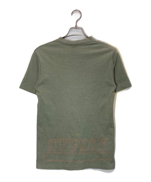 stussy（ステューシー）stussy (ステューシー) プリントTシャツ カーキ サイズ:Sの古着・服飾アイテム