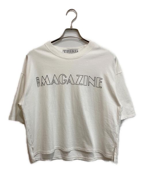 THIRD MAGAZINE（サードマガジン）THIRD MAGAZINE (サードマガジン) プリントTシャツ ホワイト サイズ:9の古着・服飾アイテム