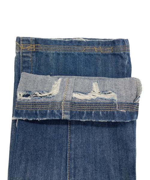 Jaded London（ジェイデッドロンドン）JADED LONDON (ジェイデッドロンドン) ダメージフレアデニムパンツ ブルー サイズ:32の古着・服飾アイテム