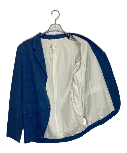 Snow peak（スノーピーク）snow peak (スノーピーク) シアサッカージャケット ブルー サイズ:Ｍの古着・服飾アイテム
