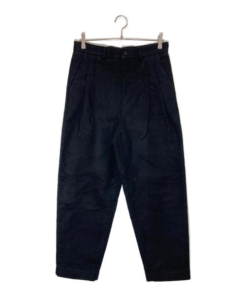 FRANK LEDER（フランクリーダー）FRANK LEDER (フランクリーダー) ジャーマンレザー ツータック パンツ ネイビー サイズ:Sの古着・服飾アイテム