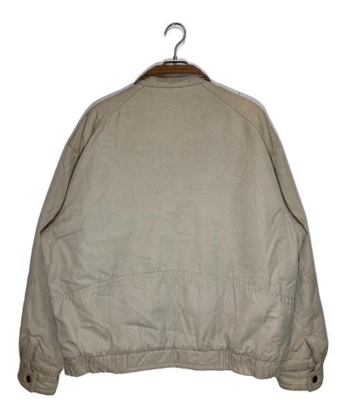 ST JOHN'S BAY（セントジョンズベイ）ST JOHN'S BAY (セントジョンズベイ) 襟レザージャケット ベージュ サイズ:XLの古着・服飾アイテム