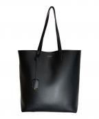 Saint Laurent Parisサンローランパリ）の古着「ショッピング レザートートバッグ」｜ブラック