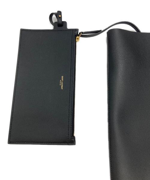 Saint Laurent Paris（サンローランパリ）Saint Laurent Paris (サンローランパリ) ショッピング レザートートバッグ ブラック サイズ:-の古着・服飾アイテム