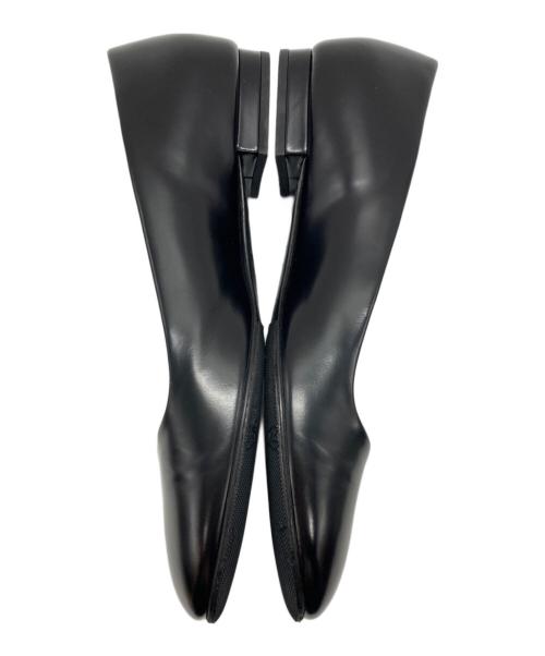 PRADA（プラダ）PRADA (プラダ) レザーフラットシューズ ブラック サイズ:SIZE 35 1/2の古着・服飾アイテム