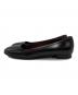 PRADA (プラダ) レザーフラットシューズ ブラック サイズ:SIZE 35 1/2：10000円