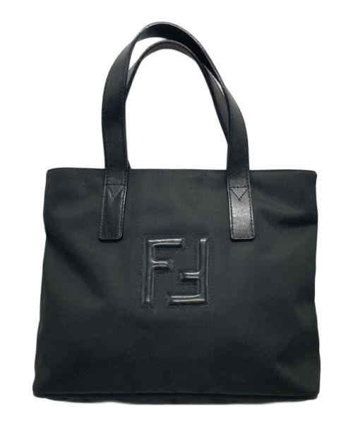 FENDI（フェンディ）FENDI (フェンディ) ロゴミニトートバッグ ブラック サイズ:-の古着・服飾アイテム
