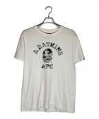 A BATHING APEアベイシングエイプ）の古着「プリントTシャツ」｜ホワイト