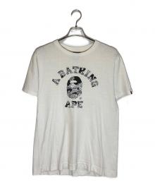 A BATHING APE（アベイシングエイプ）の古着「プリントTシャツ」｜ホワイト