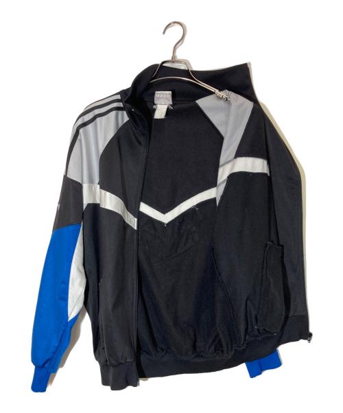 adidas（アディダス）adidas (アディダス) トラックジャケット ブラック×グレー サイズ:-の古着・服飾アイテム