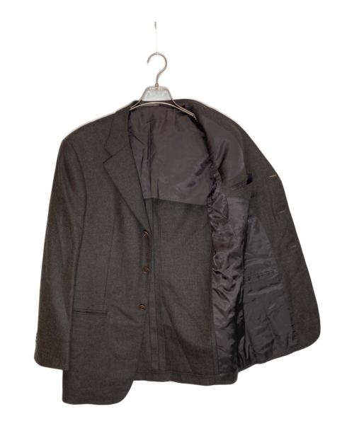 allegri（アレグリ）allegri (アレグリ) ウールカシミヤテーラードジャケット ブラウン サイズ:SIZE 48Rの古着・服飾アイテム