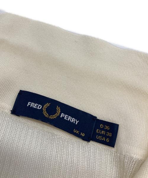 FRED PERRY（フレッドペリー）FRED PERRY (フレッドペリー) リブニットポロシャツ ホワイト サイズ:36の古着・服飾アイテム