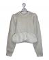 CLANE（クラネ）の古着「PEPLUM HAND KNIT TOPS」｜ホワイト