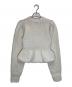 CLANE (クラネ) PEPLUM HAND KNIT TOPS ホワイト サイズ:1：15000円