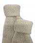 中古・古着 CLANE (クラネ) PEPLUM HAND KNIT TOPS ホワイト サイズ:1：15000円