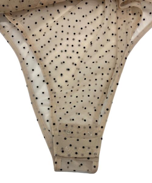 CLANE（クラネ）CLANE (クラネ) SHEER DRAPE BODYSUITS ベージュ サイズ:1の古着・服飾アイテム