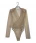 CLANE（クラネ）の古着「SHEER DRAPE BODYSUITS」｜ベージュ