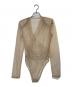 CLANE (クラネ) SHEER DRAPE BODYSUITS ベージュ サイズ:1：15000円