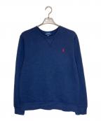 POLO RALPH LAURENポロ・ラルフローレン）の古着「クルーネックスウェット」｜ネイビー