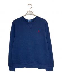POLO RALPH LAUREN（ポロ・ラルフローレン）の古着「クルーネックスウェット」｜ネイビー