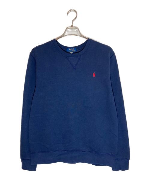 POLO RALPH LAUREN（ポロ・ラルフローレン）POLO RALPH LAUREN (ポロ・ラルフローレン) クルーネックスウェット ネイビー サイズ:SIZE 18-20の古着・服飾アイテム