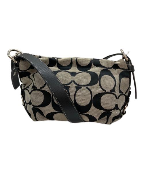 COACH（コーチ）COACH (コーチ) ショルダーバッグ ベージュ×ブラック サイズ:-の古着・服飾アイテム