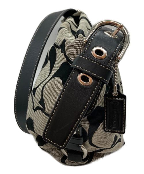 COACH（コーチ）COACH (コーチ) ショルダーバッグ ベージュ×ブラック サイズ:-の古着・服飾アイテム