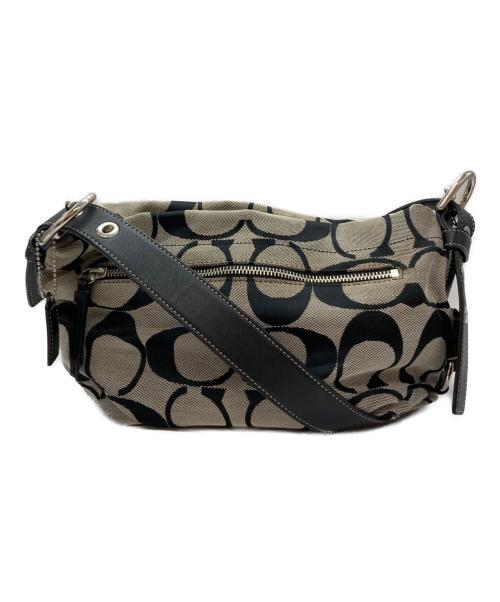 COACH（コーチ）COACH (コーチ) ショルダーバッグ ベージュ×ブラック サイズ:-の古着・服飾アイテム