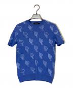 LAUREN RALPH LAURENローレンラルフローレン）の古着「S/Sサマーニット」｜ブルー