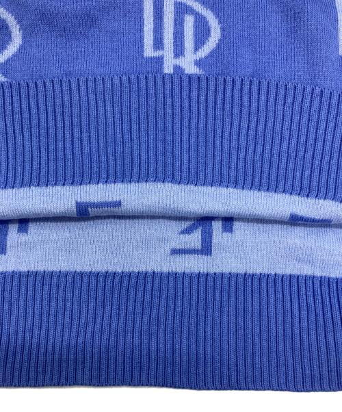 LAUREN RALPH LAUREN（ローレンラルフローレン）LAUREN RALPH LAUREN (ローレンラルフローレン) S/Sサマーニット ブルー サイズ:Sの古着・服飾アイテム
