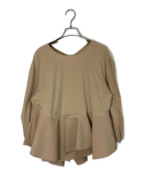 ELENDEEK（エレンディーク）ELENDEEK (エレンディーク) ボリュームフレアブラウス ベージュ サイズ:SIZE Freeの古着・服飾アイテム
