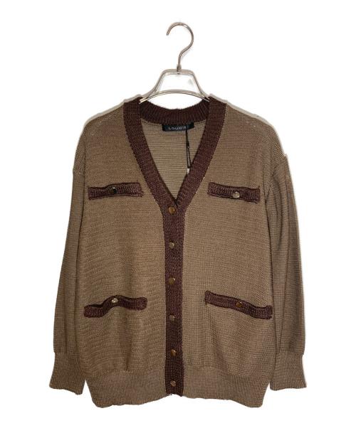 LOUNIE（ルーニー）LOUNIE (ルーニー) ニットカーディガン ブラウン サイズ:FREEの古着・服飾アイテム