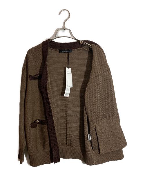 LOUNIE（ルーニー）LOUNIE (ルーニー) ニットカーディガン ブラウン サイズ:FREEの古着・服飾アイテム