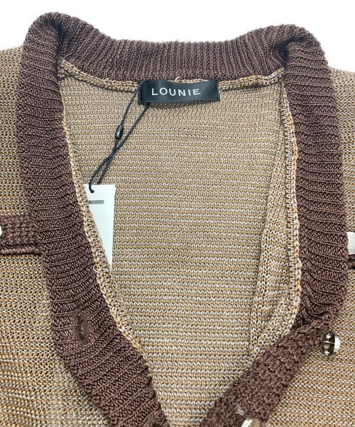 LOUNIE（ルーニー）LOUNIE (ルーニー) ニットカーディガン ブラウン サイズ:FREEの古着・服飾アイテム