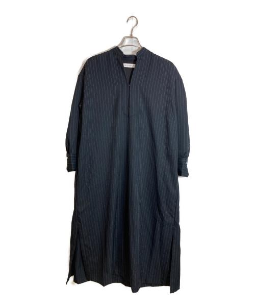 quaranciel（カランシエル）quaranciel (カランシエル) ストライプ カフタンワンピース & パンツ セットアップ ネイビー サイズ:SIZE Freeの古着・服飾アイテム
