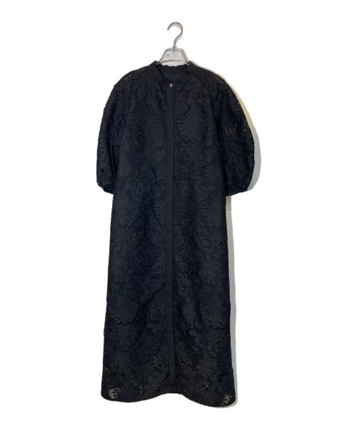 ADORE（アドーア）ADORE (アドーア) リーフオーナメントレースワンピース ブラック サイズ:38の古着・服飾アイテム
