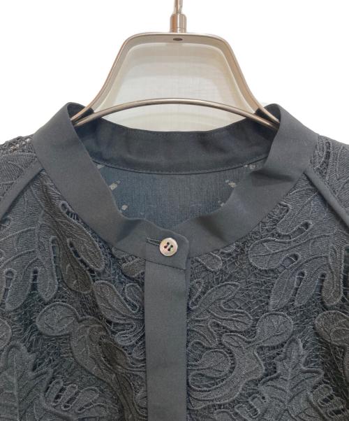ADORE（アドーア）ADORE (アドーア) リーフオーナメントレースワンピース ブラック サイズ:38の古着・服飾アイテム