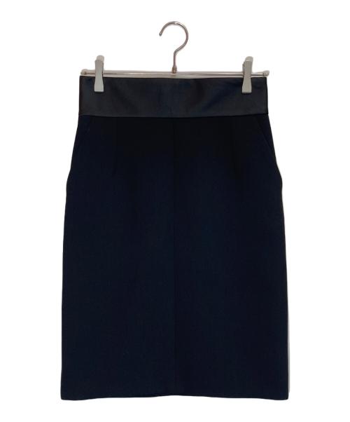 CELINE（セリーヌ）CELINE (セリーヌ) 切替スカート ブラック サイズ:36の古着・服飾アイテム